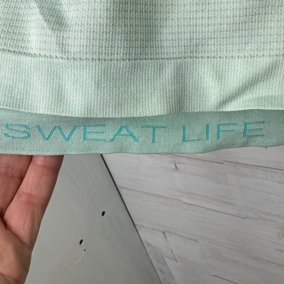 Lululemon Womens Swiftly Tech Long Sleeve Top Size 10 Mint Green Yoga Workout - Picture 4 of 6